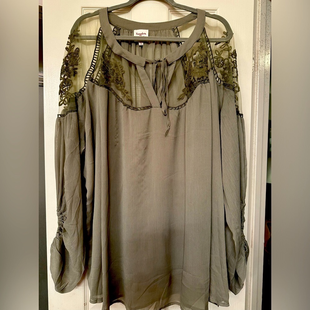 Lace and solid top